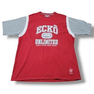 Ecko Unltd Shirt Size XXL Y2K Ecko Unlimited T-Shirt Embroidered Stitched Shirt